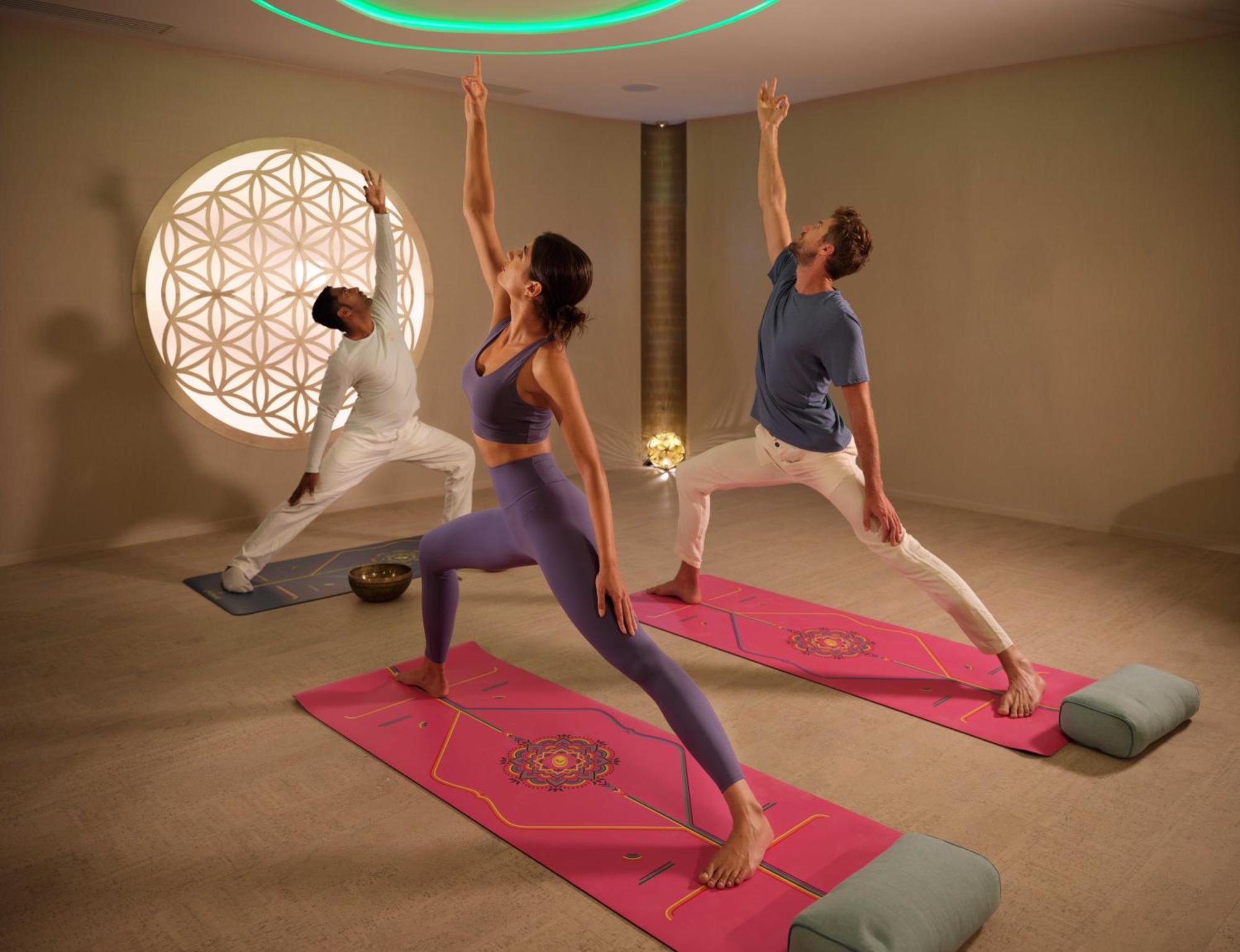 Casa Timis - Wellness & Spa Resort Chiţorani エクステリア 写真 A yoga class at the Bvlgari Spa